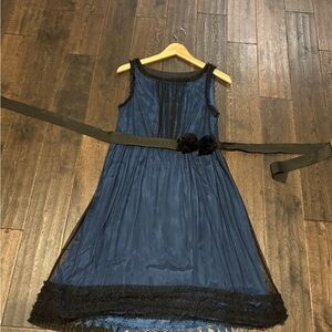 Moulinette Soeurs Blue and Black Dress